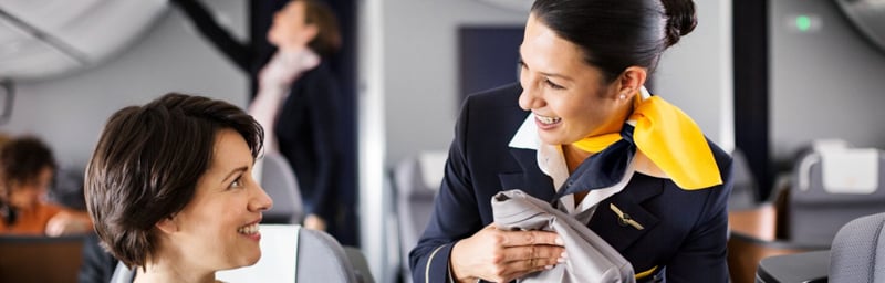 Taking a trip to Lufthansa Business Class gives guests an idea of the luxury they may expect.