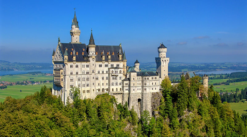 Neuschwanstein Castle in Bavaria, Germany, is one of the most beautiful castles in the world