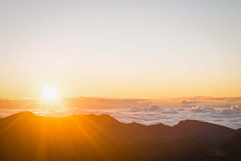 Go for a sunrise hike at Haleakala National Park in Hawaii
